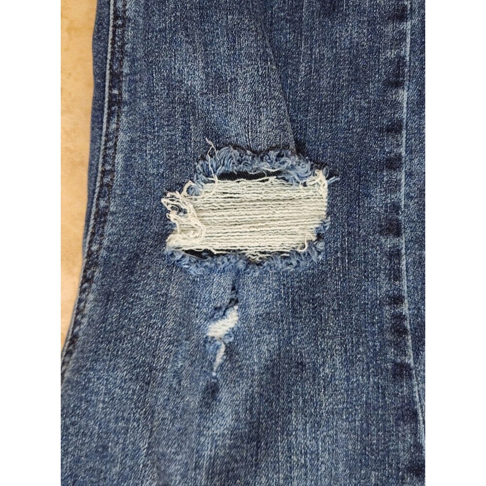 Judy Blue Los Angeles 14W MANUFACTURED DISTRESSED Straight Leg Jeans - Picture 4 of 8